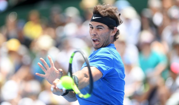 Torneo Kooyong Classic Tennis en Melbourne El tenista Rafael Nadal durante un partido.