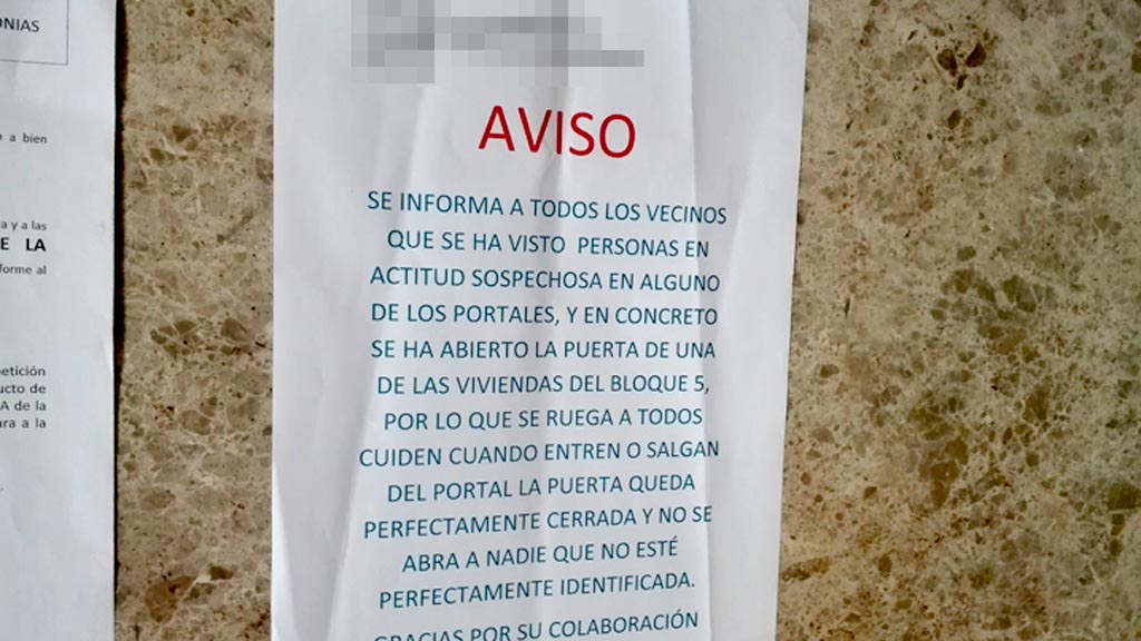 Irrumpen en cuatro viviendas de la calle San Alfonso Rodríguez El