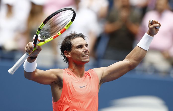 USA TENNIS US OPEN 2018 Nadal celebra su victoria ante Basilashvili para llegar a cuartos del US Open.