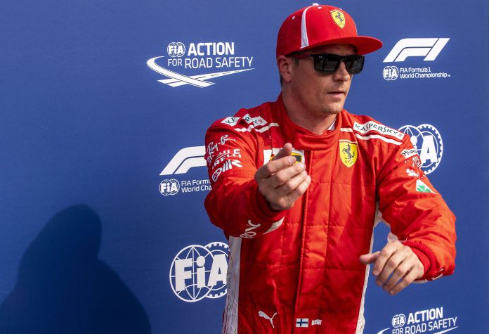 Italian Formula One Grand Prix Kimi Raikkonen marcó el nuevo récord del circuito de Monza.