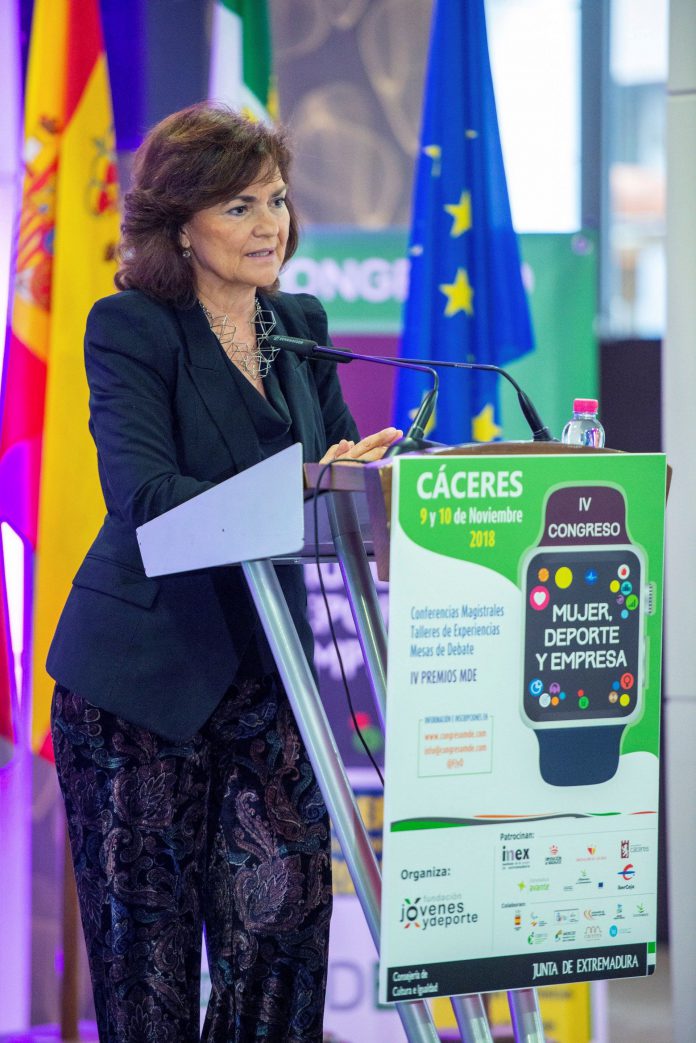 Carmen Calvo La vicepresidenta del Gobierno, Carmen Calvo.