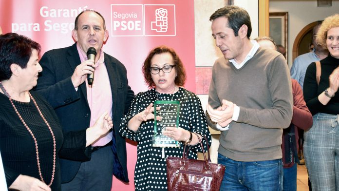 06-1-PSOE-vino-navideño José Luis Aceves, durante su intervención en el pasado vino navideño del partido. / el adelantado