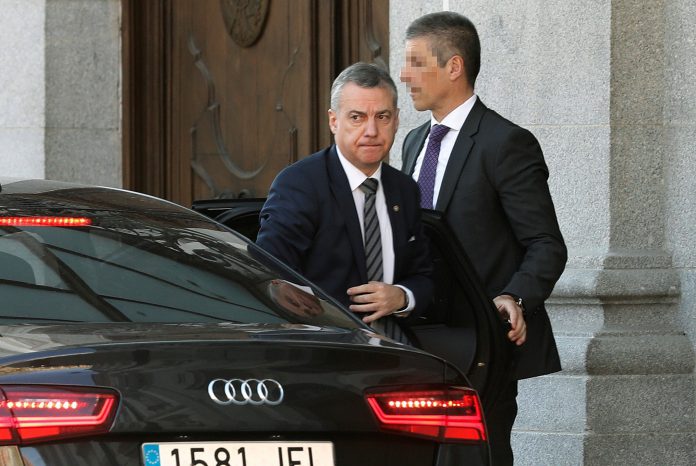 Llegadas al Tribunal Supremo El lehendakari, Iñigo Urkullu, a su llegada al Tribunal Supremo.