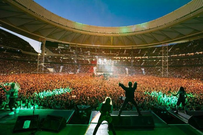 27Cultura El concierto de Iron Maiden en el estadio Wanda Metropolitano de Madrid, el pasado mes de julio.
