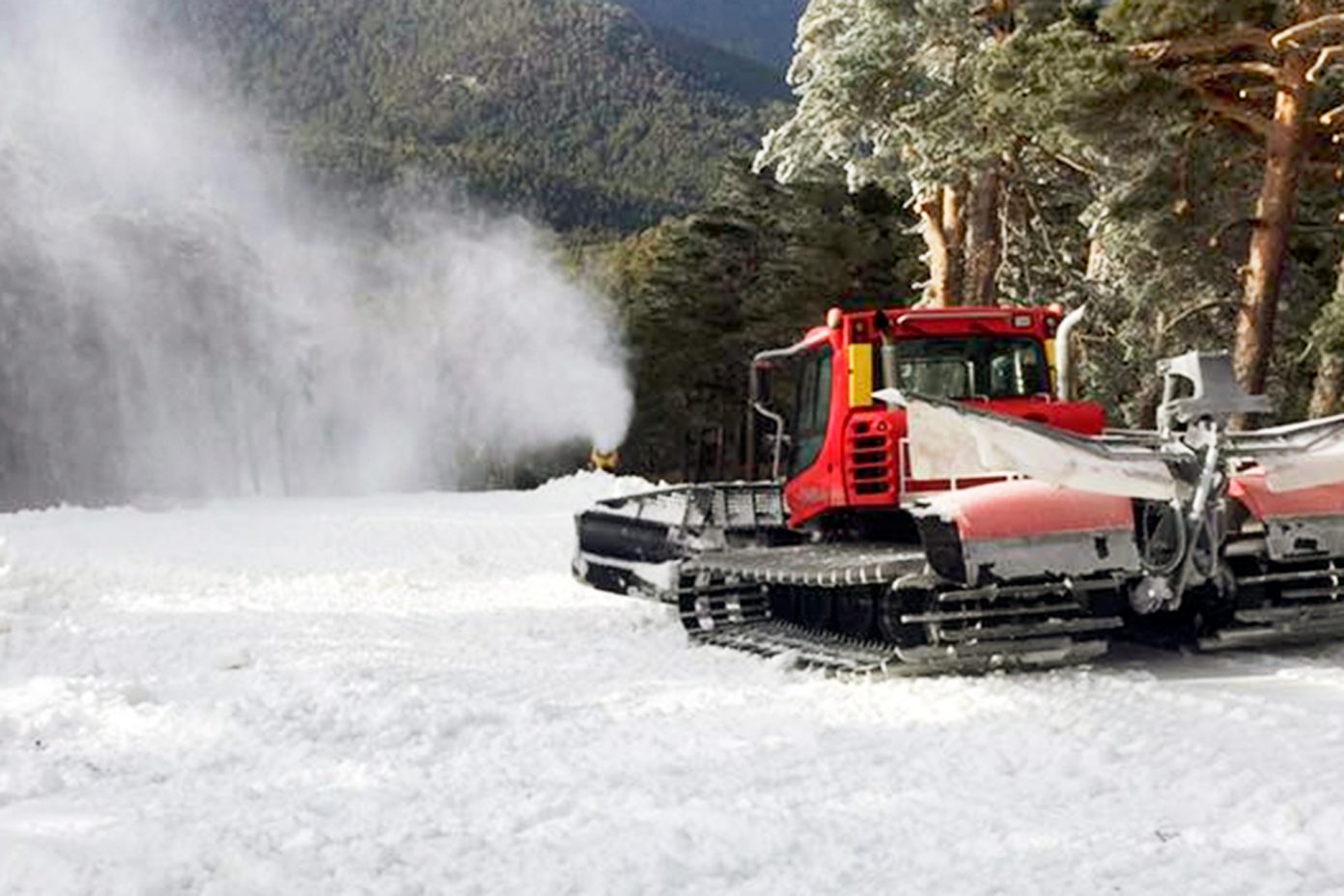 Navacerrada abre la hist�rica pista de esqu� El Bosque