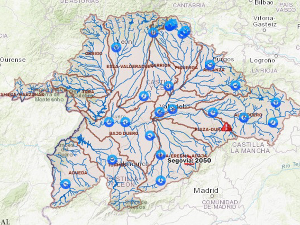 El r�o <h3 class='enlacePalabraNoticia'>Riaza</h3> sale del nivel de alarma en Languilla aunque contin�a en alerta