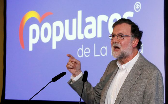 Mariano Rajoy El exjefe del Ejecutivo, Mariano Rajoy, durante una comida-mitin.