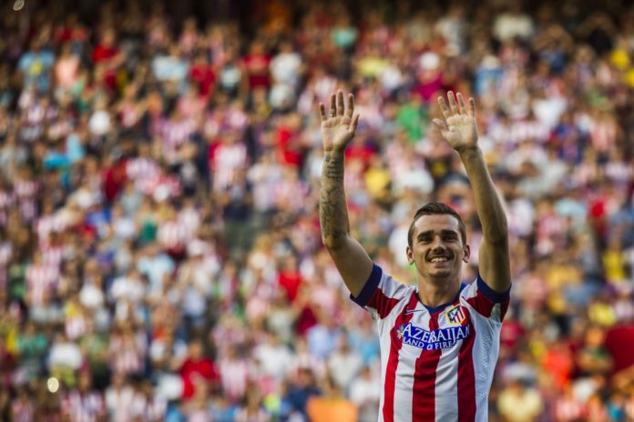 Fotografía de archivo de Antoine Griezmann el día de su presentación como jugador del Atlético de Madrid en 2014. / EFE