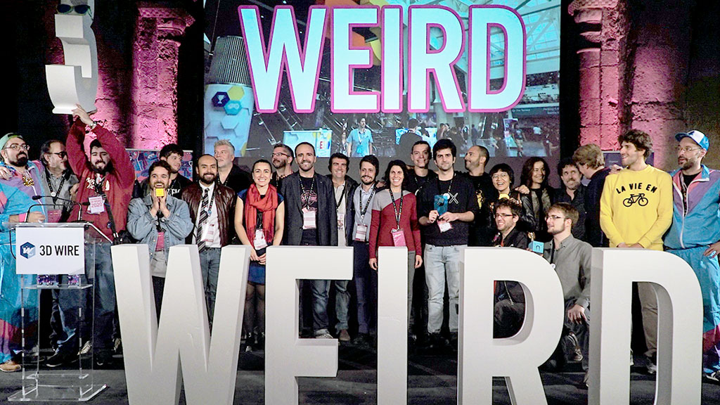 Foto de familia de los creadores galardonados del certamen ‘Weird Market’, de la edición de 2019. / EL ADELANTADO