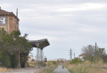Ortigosa de Pestaño, entre el rumor lejano del tren y el vuelo de las cigüeñas Estación de Ortigosa del Pestaño.