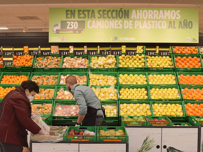 expositores frutas mercadona