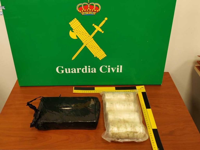 Detenido un hombre con 2.200 gramos de cocaína en Santo Tomé