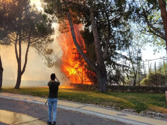 Incendio en Parque Robledo Incendio en Parque Robledo