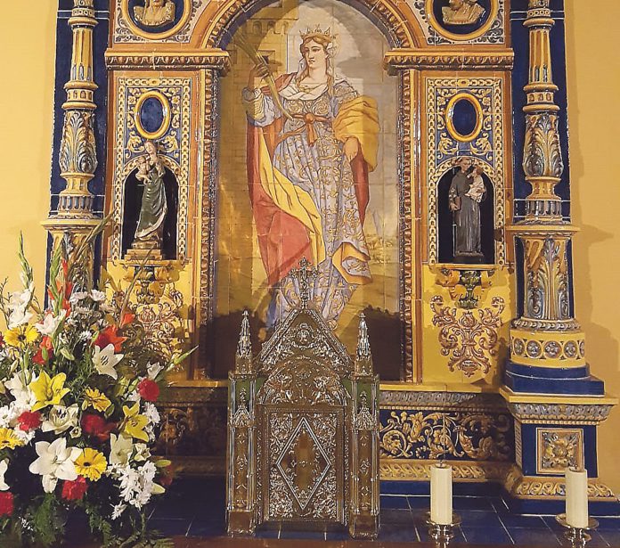 Altar en la capilla de la Academia de Artillería de Segovia.