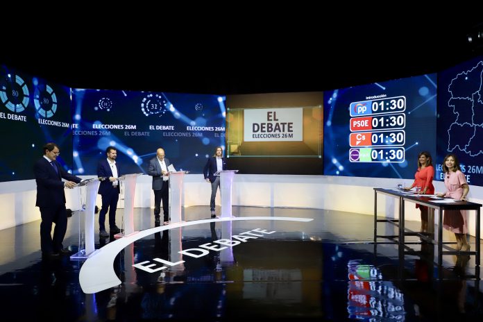 Uno de los debates electorales a la presidencia de la Junta de Castilla y León en las elecciones autonómicas de 2019. / ICAL