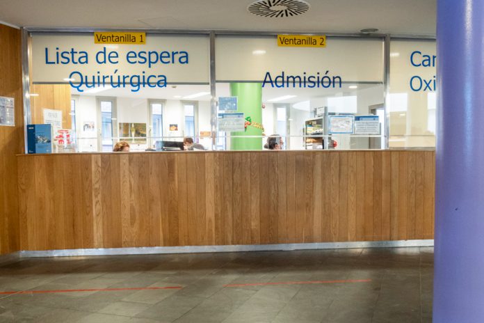 Área de atención al paciente y gestión de trámites del Complejo Asistencial de Segovia. /KAMARERO