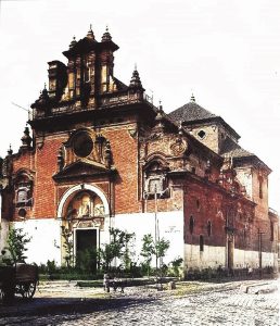 Iglesia de San Jacinto en Sevilla antes del ficus (1910).