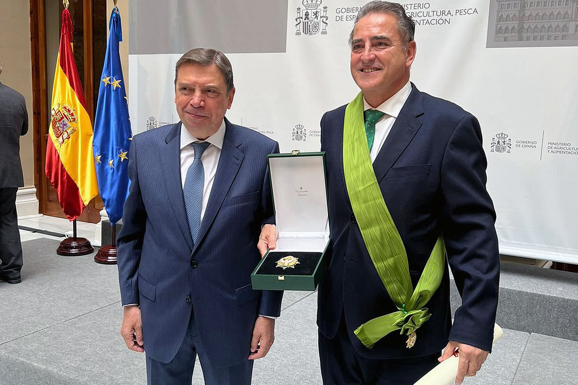 Gran Cruz de la Orden Civil del Mérito Agrario para el fundador de la