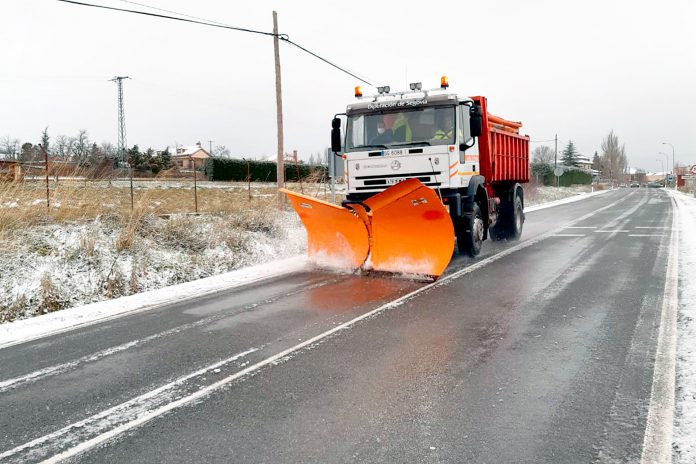 diputacion quitanieves carretera la granja nieve 2021
