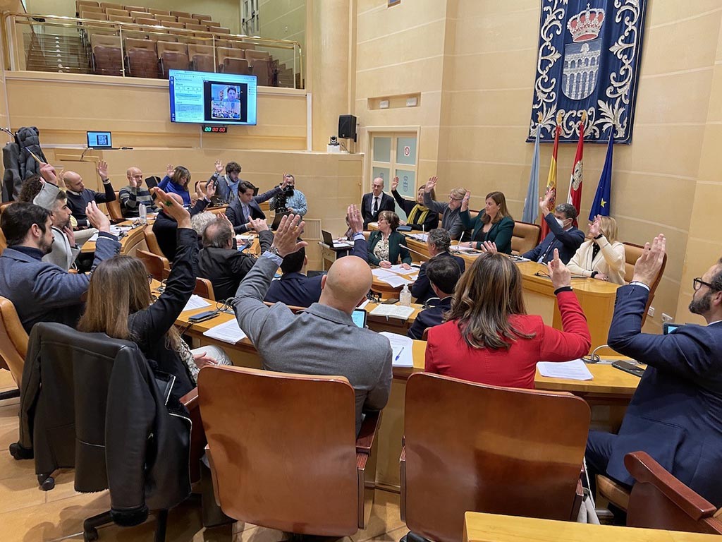 Pleno extraordinario del Ayuntamiento de Segovia. / EL ADELANTADO