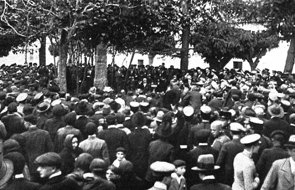 1924, Inauguración del monumento a Daniel Zuloaga (Foto: Diputación Provincial).