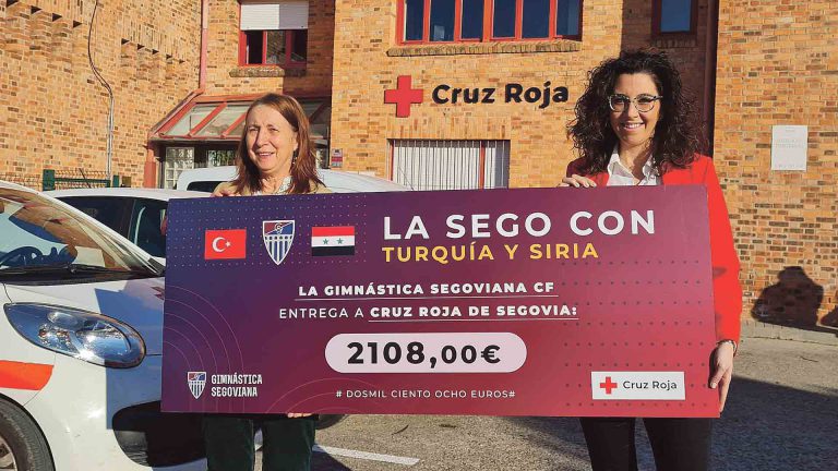 La Segoviana entrega 2.108 euros para los damnificados de Turquía y Siria