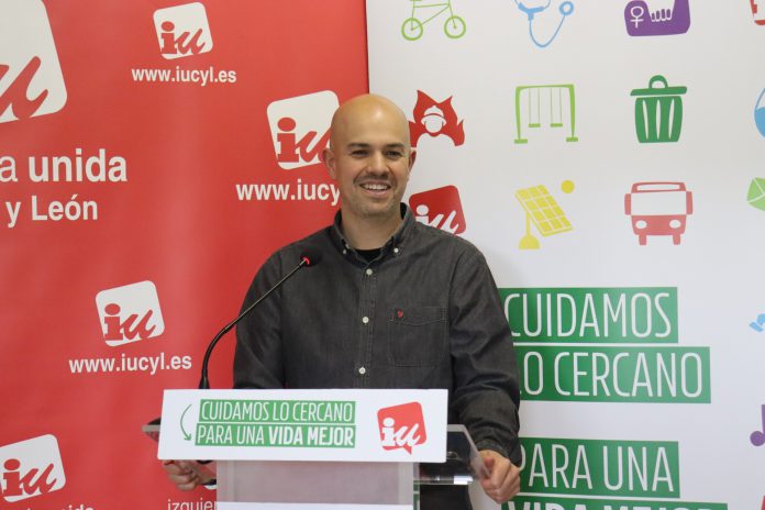 El candidato de IU Segovia, Ángel Galindo.