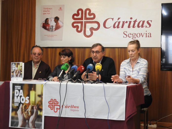 Presentación de la memoria de Cáritas Segovia. / EL ADELANTADO