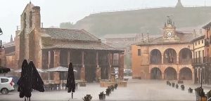 Daños en Ayllón al desbordarse el río Aguisejo por una tormenta